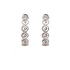 Gratitude Hoop Silver Rhodium Earrings-Joyla-Renee Taylor Gallery