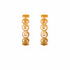 Gratitude Hoop 24K Gold Vermeil Earrings-Joyla-Renee Taylor Gallery