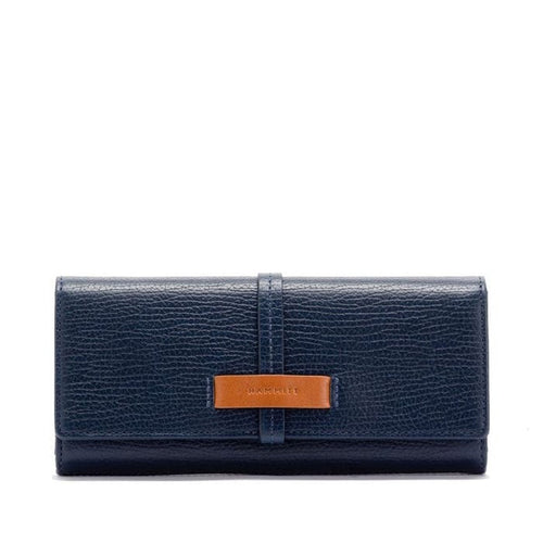 BENJAMIN WALLET SLIM - Indigo Navy/Brushed Silver-Hammitt-Renee Taylor Gallery