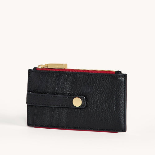 210 WEST - Black/Brushed Gold Red Zip-Hammitt-Renee Taylor Gallery