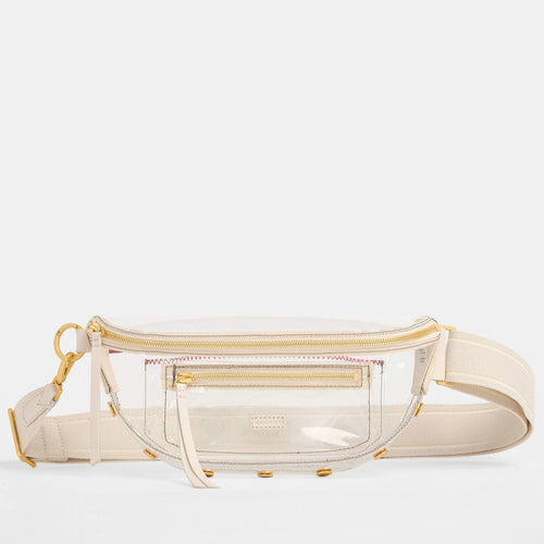 CHARLES CROSSBODY CLEAR MED - Calla Lily White/Brushed Gold-Hammitt-Renee Taylor Gallery