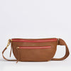 CHARLES CROSSBODY LRG - Mahogany Pebble/Brushed Gold Red Zip-Hammitt-Renee Taylor Gallery