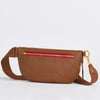 CHARLES CROSSBODY LRG - Mahogany Pebble/Brushed Gold Red Zip-Hammitt-Renee Taylor Gallery