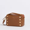 EVAN CROSSBODY SML - Mahogany Pebble/Brushed Gold Red Zip-Hammitt-Renee Taylor Gallery