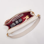 MONTANA CLUTCH SML - Calla Lily White/Brushed Gold-Hammitt-Renee Taylor Gallery