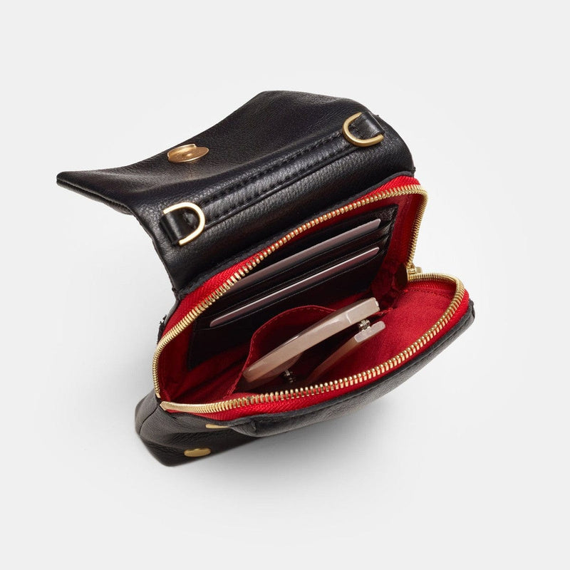 VIP MOBILE - Black/Brushed Gold Red Zip-Hammitt-Renee Taylor Gallery