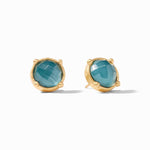 Honey Stud Earrings - Iridescent Peacock Blue-Julie Vos-Renee Taylor Gallery