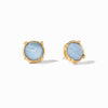 Honey Stud Earrings - Iridescent Chalcedony Blue-Julie Vos-Renee Taylor Gallery