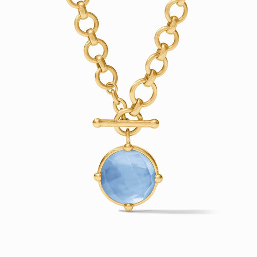 Honeybee Demi Necklace - Iridescent Chalcedony Blue-Julie Vos-Renee Taylor Gallery