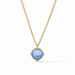 Honeybee Solitaire Necklace - Iridescent Chalcedony Blue-Julie Vos-Renee Taylor Gallery