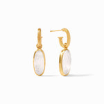 Ivy Stone Charm Earrings - Iridescent Clear Crystal-Julie Vos-Renee Taylor Gallery