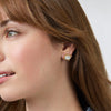 Clara Stud Earrings - Iridescent Chalcedony Blue-Julie Vos-Renee Taylor Gallery