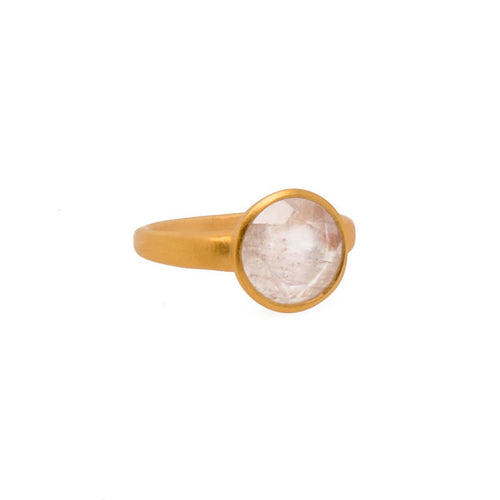 Joy Basic Rainbow Moonstone 24K Gold Vermeil Ring-Joyla-Renee Taylor Gallery