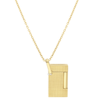 Lighter Necklace Golden Diamond Head-S.T. Dupont-Renee Taylor Gallery