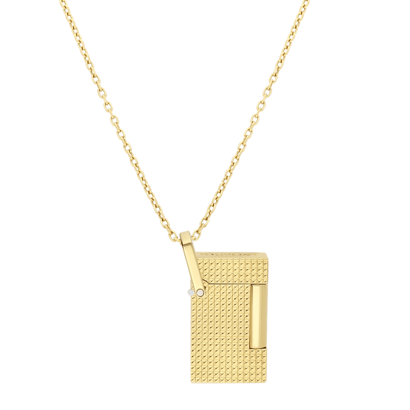 Lighter Necklace Golden Diamond Head-S.T. Dupont-Renee Taylor Gallery