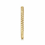 14K Yellow Gold Twisted Rope Stackable Ring - LR4582Y4JJJ-Gabriel & Co.-Renee Taylor Gallery