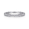 14K White Gold Scalloped Stackable Diamond Band - LR4801W45JJ-Gabriel & Co.-Renee Taylor Gallery