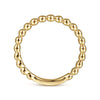 14K Yellow Gold Beaded Stackable Ring - LR4871Y4JJJ-Gabriel & Co.-Renee Taylor Gallery