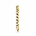 14K Yellow Gold Beaded Stackable Ring - LR4871Y4JJJ-Gabriel & Co.-Renee Taylor Gallery