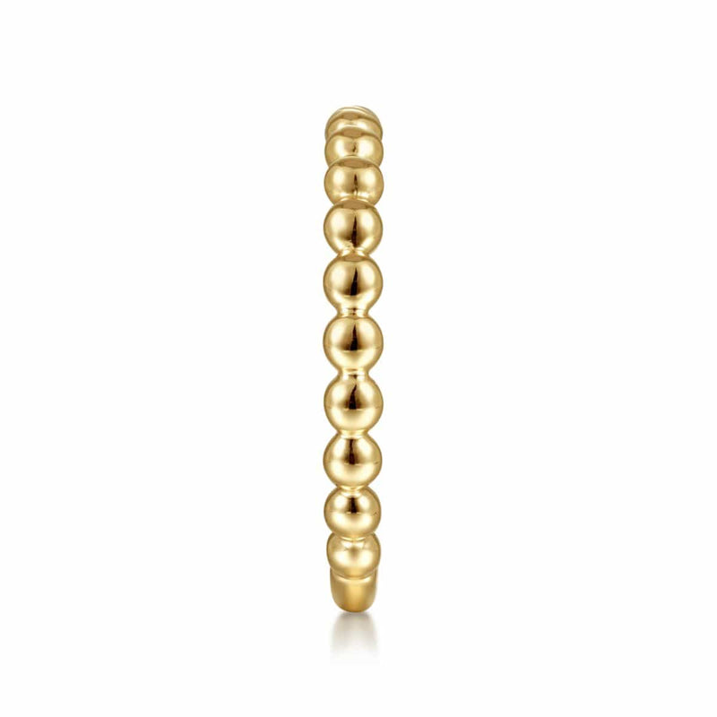 14K Yellow Gold Beaded Stackable Ring - LR4871Y4JJJ-Gabriel & Co.-Renee Taylor Gallery