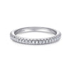 14K White Gold Stackable Diamond Ring - LR4885W45JJ-Gabriel & Co.-Renee Taylor Gallery