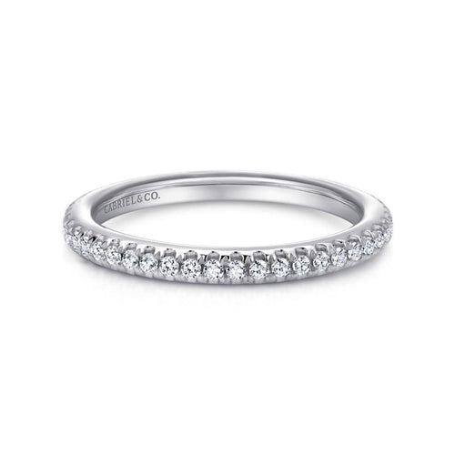 14K White Gold Stackable Diamond Ring - LR4885W45JJ-Gabriel & Co.-Renee Taylor Gallery