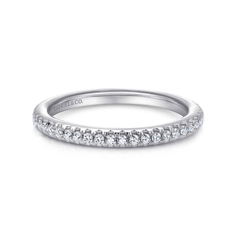 14K White Gold Stackable Diamond Ring - LR4885W45JJ-Gabriel & Co.-Renee Taylor Gallery