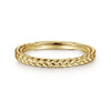 14K Yellow Gold Braided Stackable Ring - LR4910CY4JJJ-Gabriel & Co.-Renee Taylor Gallery