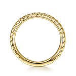 14K Yellow Gold Braided Stackable Ring - LR4910CY4JJJ-Gabriel & Co.-Renee Taylor Gallery