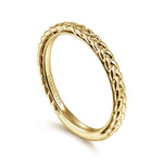 14K Yellow Gold Braided Stackable Ring - LR4910CY4JJJ-Gabriel & Co.-Renee Taylor Gallery