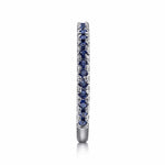 14K White Gold Sapphire Stackable Ring - LR50889W4JSA-Gabriel & Co.-Renee Taylor Gallery