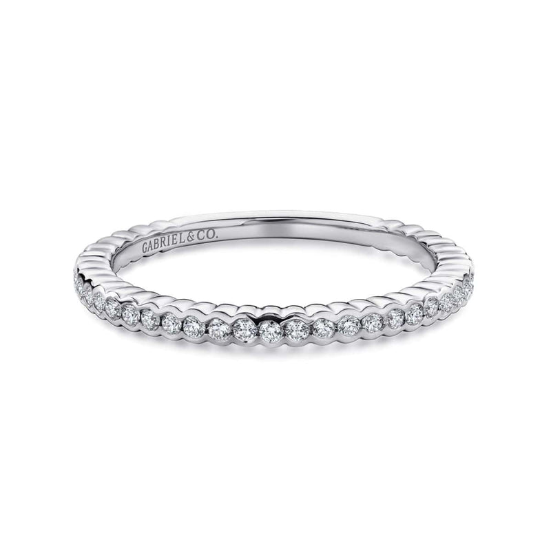 14K White Gold Diamond Band - LR51171W45JJ-Gabriel & Co.-Renee Taylor Gallery