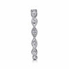 14K White Gold Twisted Diamond Stackable Ring - LR51178W45JJ-Gabriel & Co.-Renee Taylor Gallery