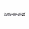 14K White Gold Twisted Diamond Stackable Ring - LR51178W45JJ-Gabriel & Co.-Renee Taylor Gallery