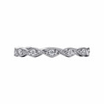 14K White Gold Twisted Diamond Stackable Ring - LR51178W45JJ-Gabriel & Co.-Renee Taylor Gallery