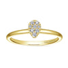 14K Yellow Gold Pavé Diamond Teardrop Ring - LR51273Y45JJ-Gabriel & Co.-Renee Taylor Gallery