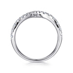 14K White Gold V Shaped Bypass Diamond Ring - LR51302W45JJ-Gabriel & Co.-Renee Taylor Gallery