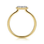 14K Yellow Gold Diamond Pavé Open Heart Ring - LR51600Y45JJ-Gabriel & Co.-Renee Taylor Gallery