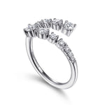 14K White Gold Diamond Bypass Open Ring - LR51725W45JJ-Gabriel & Co.-Renee Taylor Gallery