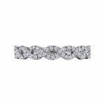 14K White Gold Twisted Diamond Stackable Ring - LR51748W45JJ-Gabriel & Co.-Renee Taylor Gallery