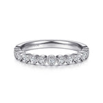 14K White Gold Diamond Stackable Ring - LR51755W45JJ-Gabriel & Co.-Renee Taylor Gallery