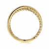 14K Yellow Gold Bujukan Ball Criss Cross Ring - LR51876Y4JJJ-Gabriel & Co.-Renee Taylor Gallery