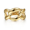 14K Yellow Gold Chain Link Ring - LR51880Y4JJJ-Gabriel & Co.-Renee Taylor Gallery