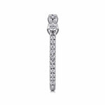 14K White Gold Diamond Station Stackable Ring - LR51907W45JJ-Gabriel & Co.-Renee Taylor Gallery