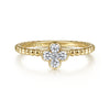 14K Yellow Gold Diamond Cluster Clover and Bujukan Ring - LR51911Y45JJ-Gabriel & Co.-Renee Taylor Gallery