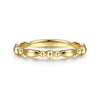 14K Yellow Gold Alternating Bar and Bujukan Stackable Ring - LR51938Y4JJJ-Gabriel & Co.-Renee Taylor Gallery