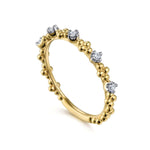 14K Yellow Gold Diamond and Bujukan Station Ring - LR52161Y45JJ-Gabriel & Co.-Renee Taylor Gallery