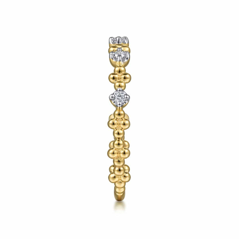 14K Yellow Gold Diamond and Bujukan Station Ring - LR52161Y45JJ-Gabriel & Co.-Renee Taylor Gallery