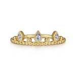 14K Yellow Gold Diamond Crown Bujukan Ring - LR52162Y45JJ-Gabriel & Co.-Renee Taylor Gallery