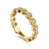 14K Yellow Gold Floating Diamond Station Ring - LR52170Y45JJ-Gabriel & Co.-Renee Taylor Gallery